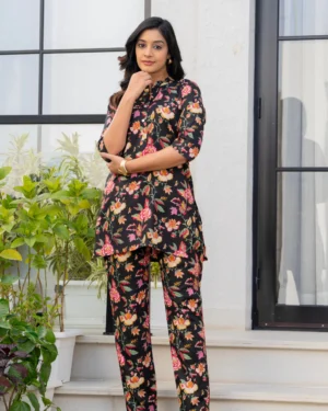 Noir Elegance Co-Ord Set for Premium Chic Casual Wear